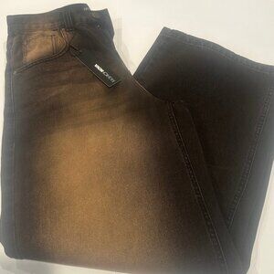 Tinted Brown Baggy Jeans